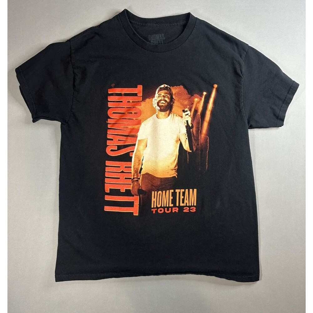 Thomas Rhett Home Team Tour 2023 Shirt Mens L Black 2-Sided Country Concert Tee
